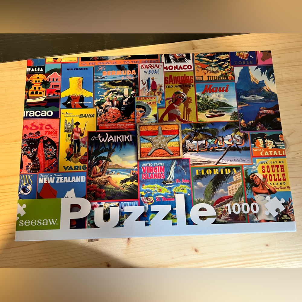Seesaw 1,000 Piece Travel Poster Puzzle
